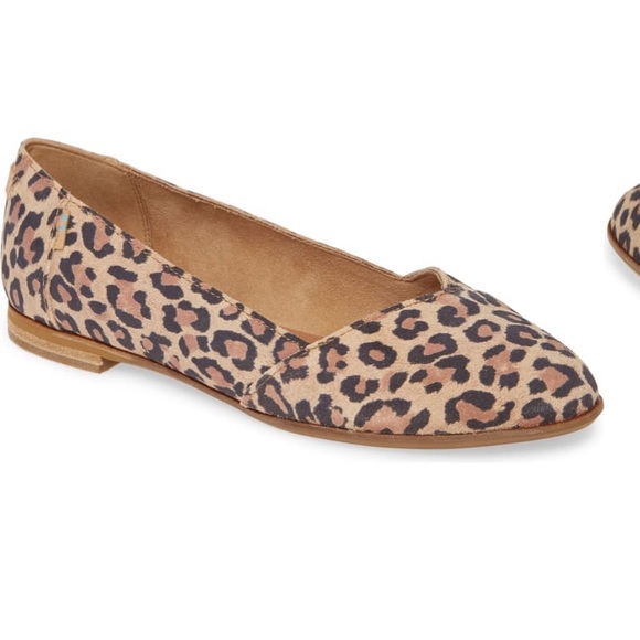 Toms Shoes - Toms Julie almond toe flats in leopard print